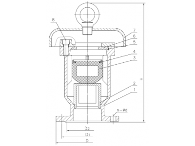 PQ43X中壓?jiǎn)慰谂艢忾y工作原理-外形尺